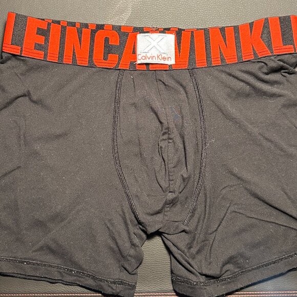 Calvin Klein X Men's Boxer Briefs Black & Red (Medium) - Picture 4 of 6